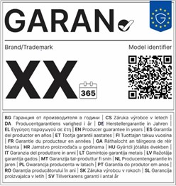 Harmonisiertes Garantie-Label